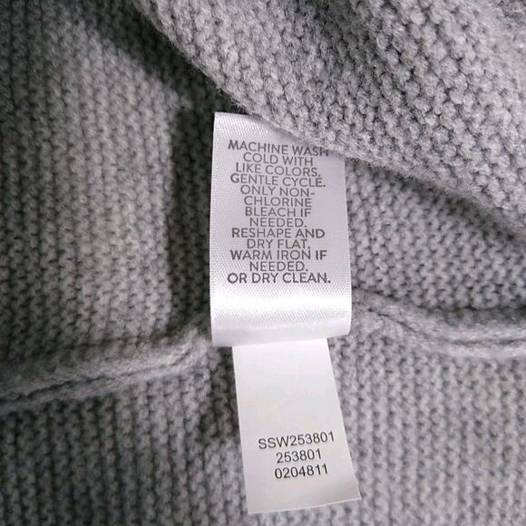 J.Jill Sweater/Tunic Women's  Ombre Teal to Gray Long Cotton Blend M Cozy Coast - Picture 8 of 9